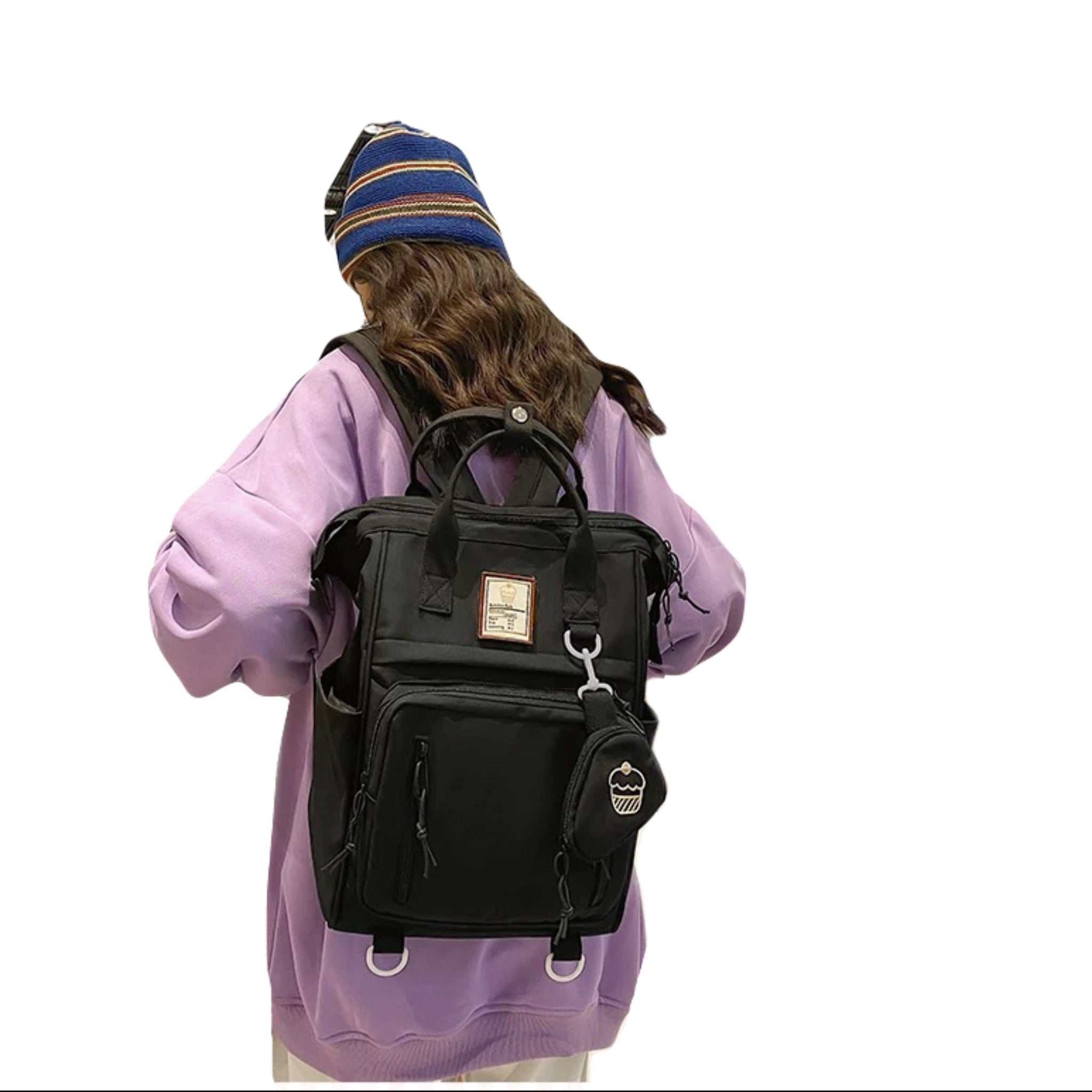 Large Capacity New Fashion Korean College Style Backpack With handle